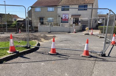 Area of settlement at Thornwood Avenue